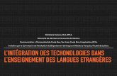 L'intégration des technologies dans l'enseignement des langues étrangères