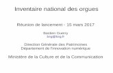 Inventaire des orgues - présentation du 15 mars 2017