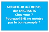 Bernard-Henri Lévy  vous demande d'héberger des migrants