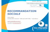 Recommandation sociale : filtrage collaboratif et par le contenu