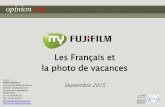 MyFujifilm - Les Français et les photos de vacances - Par OpinionWay - septembre 2015
