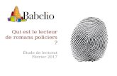 Etude Babelio Les lecteurs de polar Février 2017