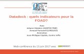 Webconférence du 13 juin Datadock : quels indicateurs pour la FOAD ?