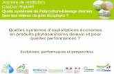 [CasDar PhytoEl] 1 quelles systèmes d’exploitations économes en produits phytosanitaires demain et pour quelles performances