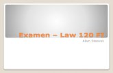 Revue - Examen FI Law 120 - 2017