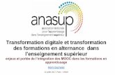 Anasup cfa rencontres 2017 - Transformation digitale et transformation des formations en alternance  dans l’enseignement supérieur