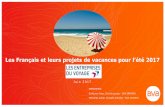 Les Français et leurs projets de vacances pour l’été 2017