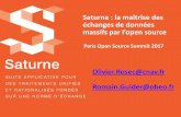 Paris Open Source Summit 2017 - Saturne : La maîtrise des échanges de données massifs par l'open source