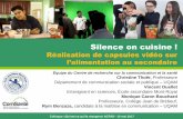 Silence ! On cuisine : Produire des capsules vidéo sur l'alimentation en secondaire 3