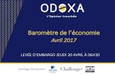 Baromètre du moral Economique - Odoxa pour Aviva - BFM - Challenges - Avril 2017