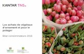 Les achats des Français en végétaux d'ornement et pour le potager en 2016