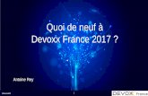 Quoi de neuf à Devoxx France 2017 ?