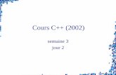 Cours de C++, en français, 2002 - Cours 3.2