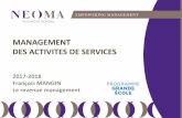 Management des services: le revenue management