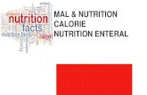 Malnutrition and calorie - nutrition enteral