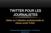 Twitter pour les journalistes