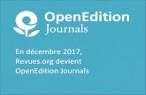 Open edition journals