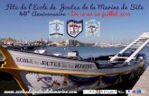 Programme 40 ans de l'école de joutes de la Marine de Sète