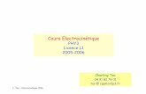 Cours Electrocinétique - bdaboah1.free.frbdaboah1.free.fr/taverne/Cours/Electrocin%E9tique/CoursI.pdf · C. Tao – Electrocinétique 2006 Contenu du cours 1) Introduction: Définitions,