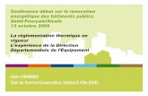 Conférence débat sur la rénovation énergétique des ... · PDF file*Source : Manuel du génie climatique –Recknagel, Sprenger, Schramek Économies d'énergie sur le chauffage