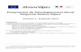 Programme de Développement Rural Régional Rhône- · PDF fileIl s’agit d’un catalogue de ... (DOMO), en particulier ... V2 – 8 janvier 2014 5 1.3. ANALYSE AFOM ET INDENTIFICATION