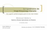 Le syndrome de Vogt-Koyanagi-Harada - despedara.orgdespedara.org/cours_des/mem_20101008_venaille_sd_von_koyanagi... · Le syndrome de Vogt-Koyanagi-Harada Directeur de mémoire :