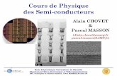 Cours de physique des SC - Les É · PDF fileAlain CHOVET & Pascal MASSON Physique des semi-conducteurs Cours de Physique des Semi-conducteurs École Polytechnique Universitaire de