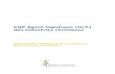 CQP Agent logistique (H/F) des industries · PDF fileCQP Agent logistique (H/F) des industries chimiques Référentiels d’activités et de compétences Référentiel de certification