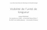 Visibilité de l’unité de longueur - Épiphymathsepiphymaths.univ-fcomte.fr/grandeurs/Conference 2 - A Pressiat.pdf · De même que, lorsqu’on compte les éléments d’une collection,