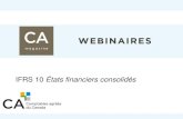 IFRS 10 États financiers consolidés - snwebcastcenter.com IFRS10... · o SIC-12 Consolidation ...