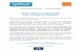 Qobuz signe un partenariat avec Orange en Belgiqued250ptlkmugbjz.cloudfront.net/.../presse/CP-Qobuz-20161205-FR.pdf · d’usage : le streaming est fluide et sans coupures ... Le