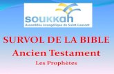 SURVOL DE LA BIBLE Ancien Testament - soukkah.ch de la Bible Ancien Testament 2.pdf · Prophètes majeurs Les Pophètes majeus ne sont pas appelés “majeus” à cause de leur message