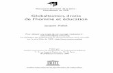 Globalisation, droits de l’homme et éducation - UNESCOunesdoc.unesco.org/images/0011/001184/118400f.pdf · Globalisation, droits de l’homme et éducation ... sur le site Web