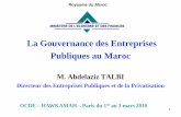 La Gouvernance des Entreprises Publiques au Maroc · PDF fileDéveloppement, Fès Développement, Société Tramway Rabat-Salé