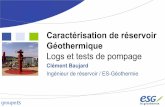 Ingénieur de réservoir / ES-Géothermielabex-geothermie.unistra.fr/sites/labex-geothermie.unistra.fr/IMG/... · Densité variable En fonction de la ... Charge constante Pression