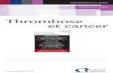 Thrombose et cancer - -  · PDF fileLes Recommandations SOR ne se substituent pas au jugement clinique des médecins. ... Fax. : 01 41 10 50 20 diffusion@institutcancer.fr