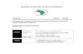 BANQUE AFRICAINE DE DEVELOPPMENT - afdb.org · PDF fileAnnexe 8 Le secteur des assurances et de réassurance au Maroc ... expérience dans le domaine des réformes du secteur financier