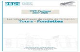 Les infos pratiques du centre de formation Tours - Fondettes · PDF fileLes infos pratiques du centre de formation Tours - Fondettes ESPE Pratique 2017-2018 Académie d’Orléans-Tours