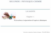 LA SANTE - Maths, physique-chimie et informatique de la ...coursdesciences.free.fr/cours/seconde/physique-chimie/extraction... · Se référer à l’annexe « sécurité » pour