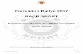 Formation Rallye 2017 RACB  · PDF file2017-racb formation-FR 3 Schéma général d’un rallye: CH0 CH1 CH. Start FF Stop