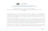 appo-secretariat.orgappo-secretariat.org/pub/AI_FR.pdf · Un diplôme supérieur en audit est un atout. Avoir dix (10) ... L'attestation de passage des examens de langue (DELF, DALF,