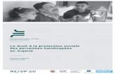 Le droit à la protection sociale des personnes handicapées ... · PDF fileRéseau Algérien pour la Défense des Droits des ... Organisation Internationale du Travail ... L’étude