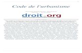 Code de l'urbanisme - codes.droit.orgcodes.droit.org/CodV3/urbanisme.pdf · Ces codes ne contiennent que du droit positif, ... Code du travail Code du travail maritime Code du travail