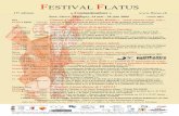 flatus Festival FLATUS 2009 programme A4 - 19 mai der 2009 Festival Flatus.pdf · FESTIVAL FLATUS 15e édition « Contaminations » Sion, Sierre, Martigny, 24 mai - 28 juin 2009 entrée