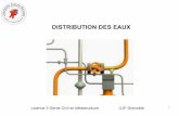 DISTRIBUTION DES EAUX - revolution999.free.frrevolution999.free.fr/Construction Godde/Cours 2nd oeuvre/cours_6... · 4 Distribution d'eau de ville RESEAU RAMIFIE Installé en zone