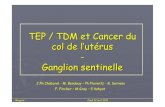 TEP / TDM et Cancer du col de l’utérus Ganglion · PDF fileTEP / TDM et Cancer du col de l’utérus - Ganglion sentinelle J.Ph Chaborel - M. Bondouy – Ph Florentz - B. Serrano