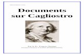 Documents sur Cagliostro - sciences- · PDF fileDocuments sur Cagliostro Nous remercions le professeur docteur Francis Dessart, Président d’honneur d’Alpha International pour