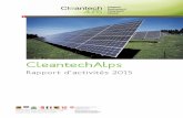 Rapport d’activités 2015 - · PDF fileLa communauté cleantech de Suisse occidentale peut en ... Elle a donc un rôle crucial à jouer dans l’agenda de la sortie ... L’écologie