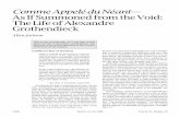 Comme Appelé du Néant As If Summoned from the Void: The ... · PDF fileThe Life of Alexandre Grothendieck Allyn Jackson ... But Grothendieck must have known that 57 is not prime,