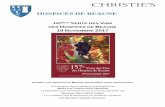 HOSPICES DE  · PDF filehospices de beaune 157ème vente des vins des hospices de beaune 19 novembre 2017 en 2017, les hospices de beaune soutiennent trois associations